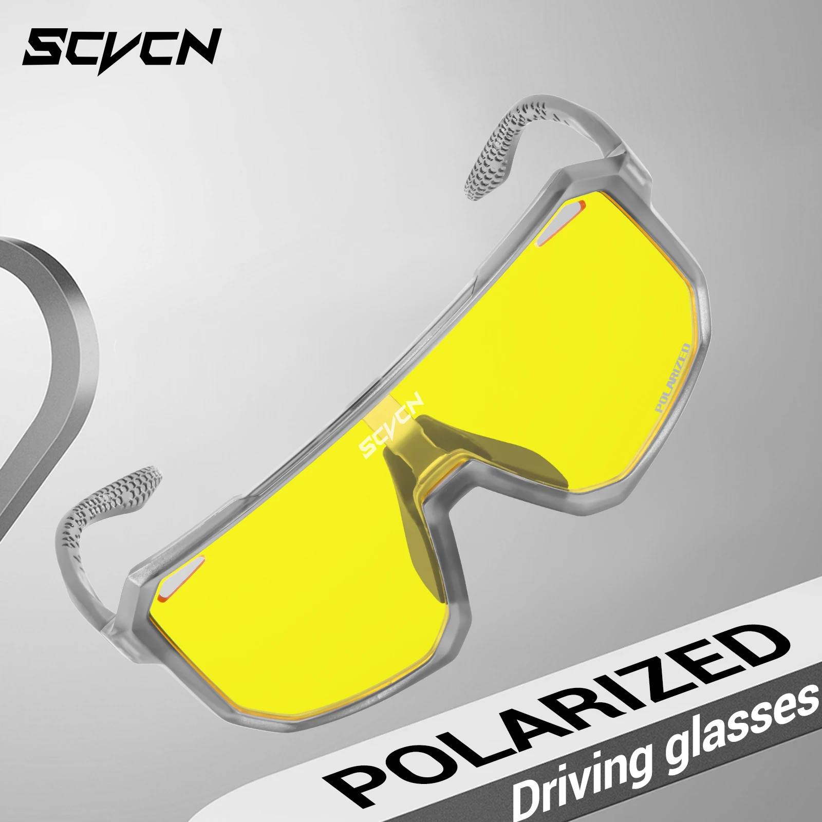 SCVCN Neue Gelb Polarisierte Radfahren Sonnenbrille Männer Fahrrad MTB – Image 6