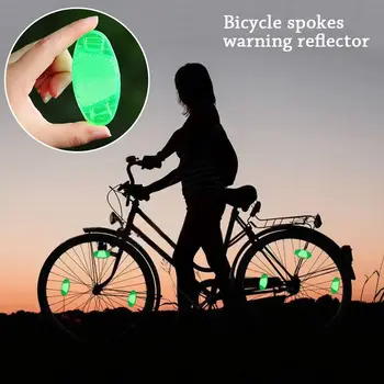 Fahrrad Speichen Reflektor Sicherheit Warn licht Rad Felge reflektierende Fahrrad Lichter montieren (4 Stück)