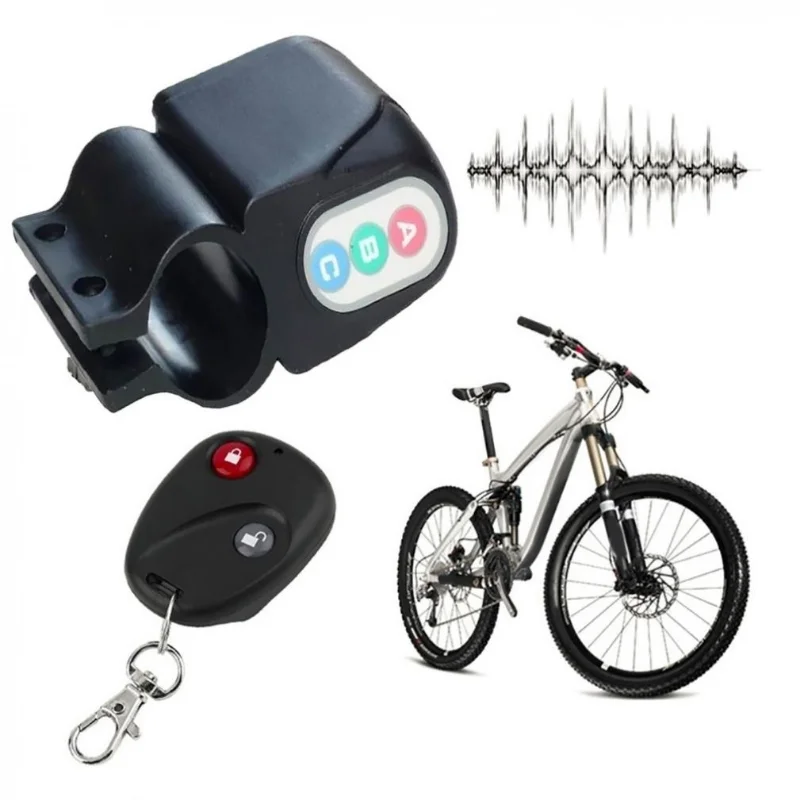 Fahrrad Alarm Lock Remote Cnotrol Anti-Diebstahl Fahrrad Alarm Alerter – Immagine 5