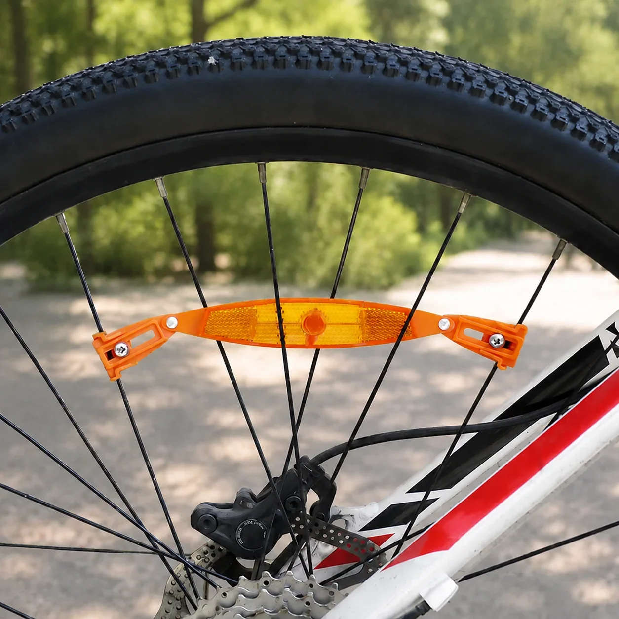 1 Paar Fahrrad-Speichenreflektoren, reflektierende Radstreifen – Image 4