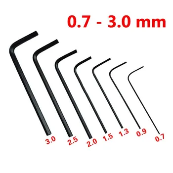 Multifunktions Allen Schlüssel 0,7/0,9/1,3/1,5/2/2,5/3mm Hexagon Allen Schlüssel Wrench werkzeuge (7 Stück)