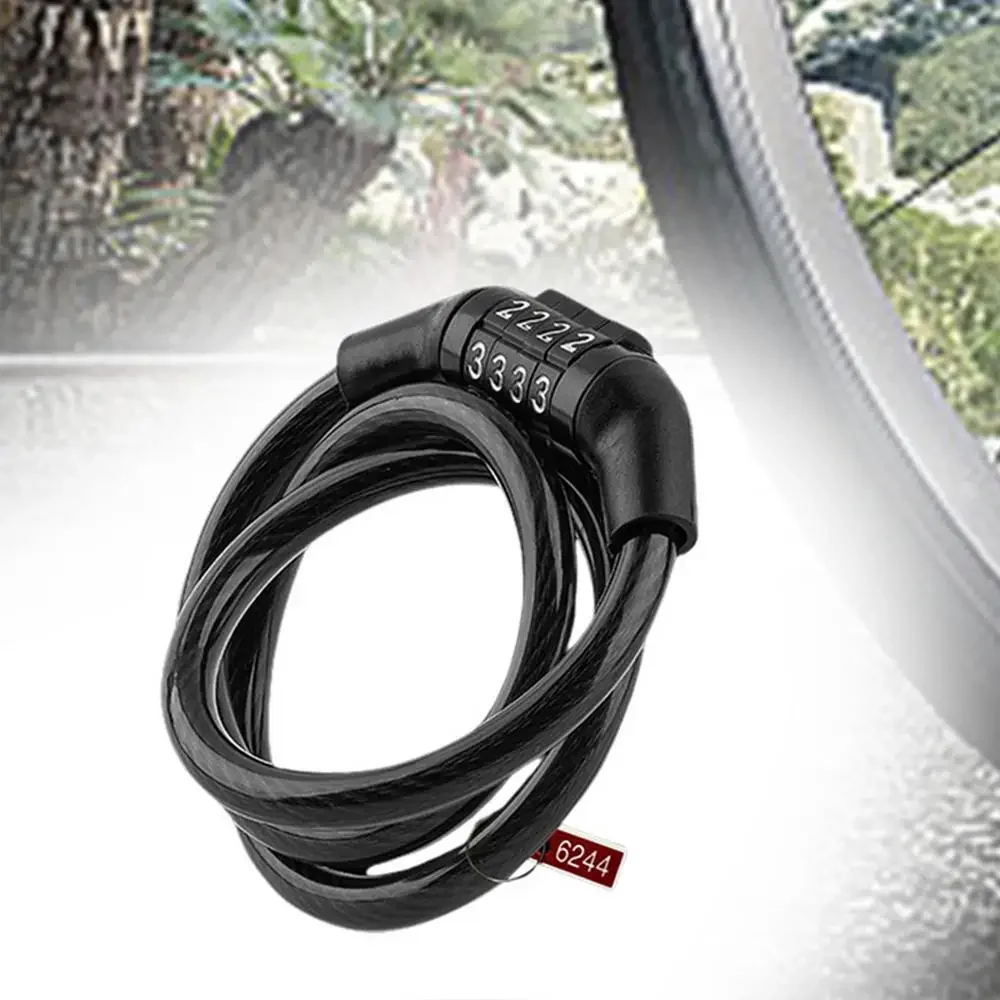 Fahrradschloss mit 4-stelligem Zahlencode, Diebstahlsicherung – Bild 5