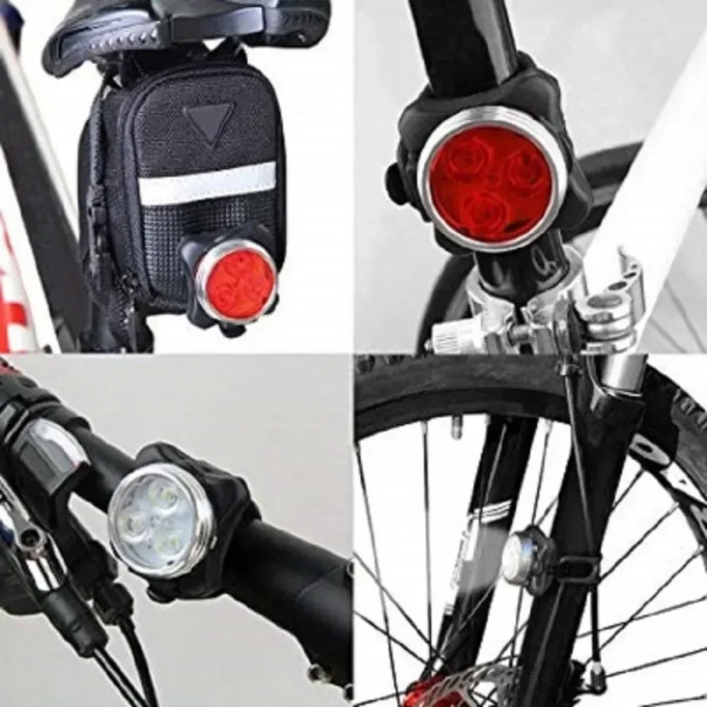 USB wiederaufladbares Fahrradlicht-Set, superheller Frontscheinwerfer – Bild 5