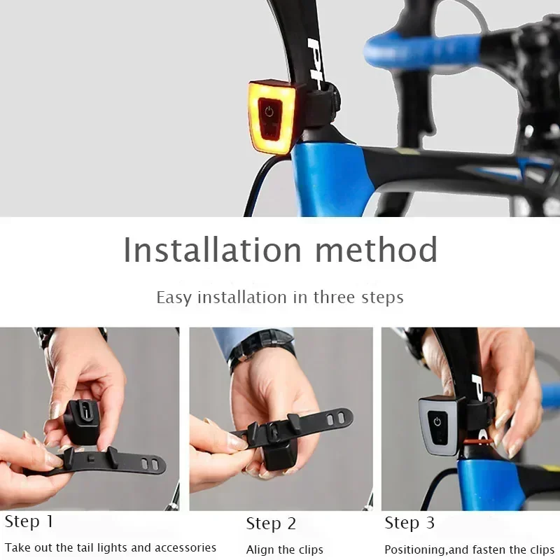 Fahrrad Lichter USB Aufladbare Taschenlampe Für Fahrrad Rücklicht – Bild 5