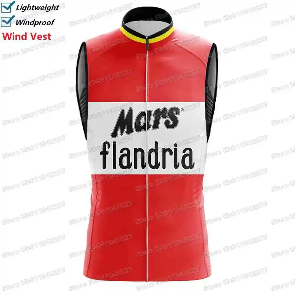 Klassische Retro Team Radfahren Weste Winddicht Männer Vintage Wind Weste Straße Radfahren Jersey Ärmellose