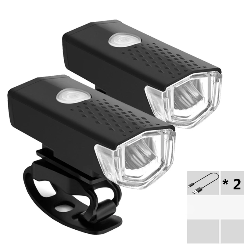 Radfahren Licht Set Fahrrad Laterne USB LED Wiederaufladbare MTB Licht Vorne/Hinten Lichter Scheinwerfer