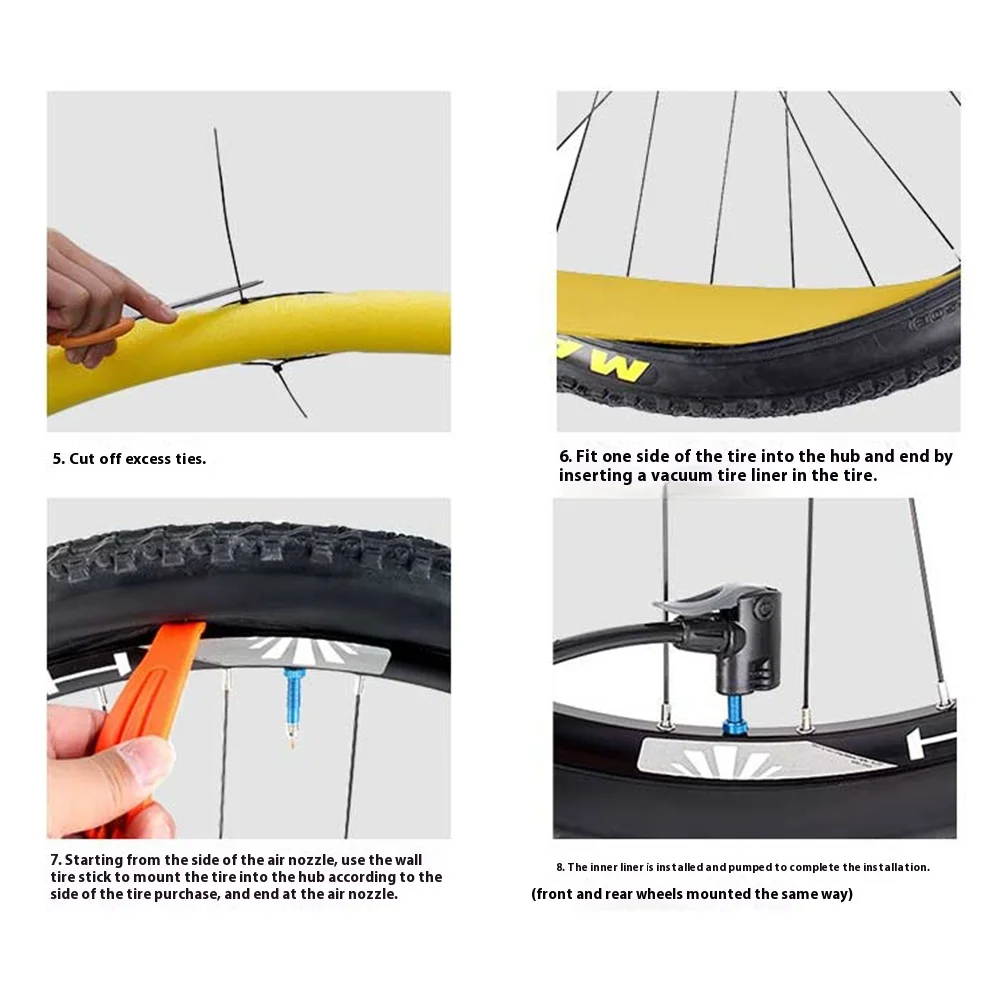 Fahrrad Reifen Einsätze Tubeless Reifen Schutz Verhindern Verletzungen – Image 5