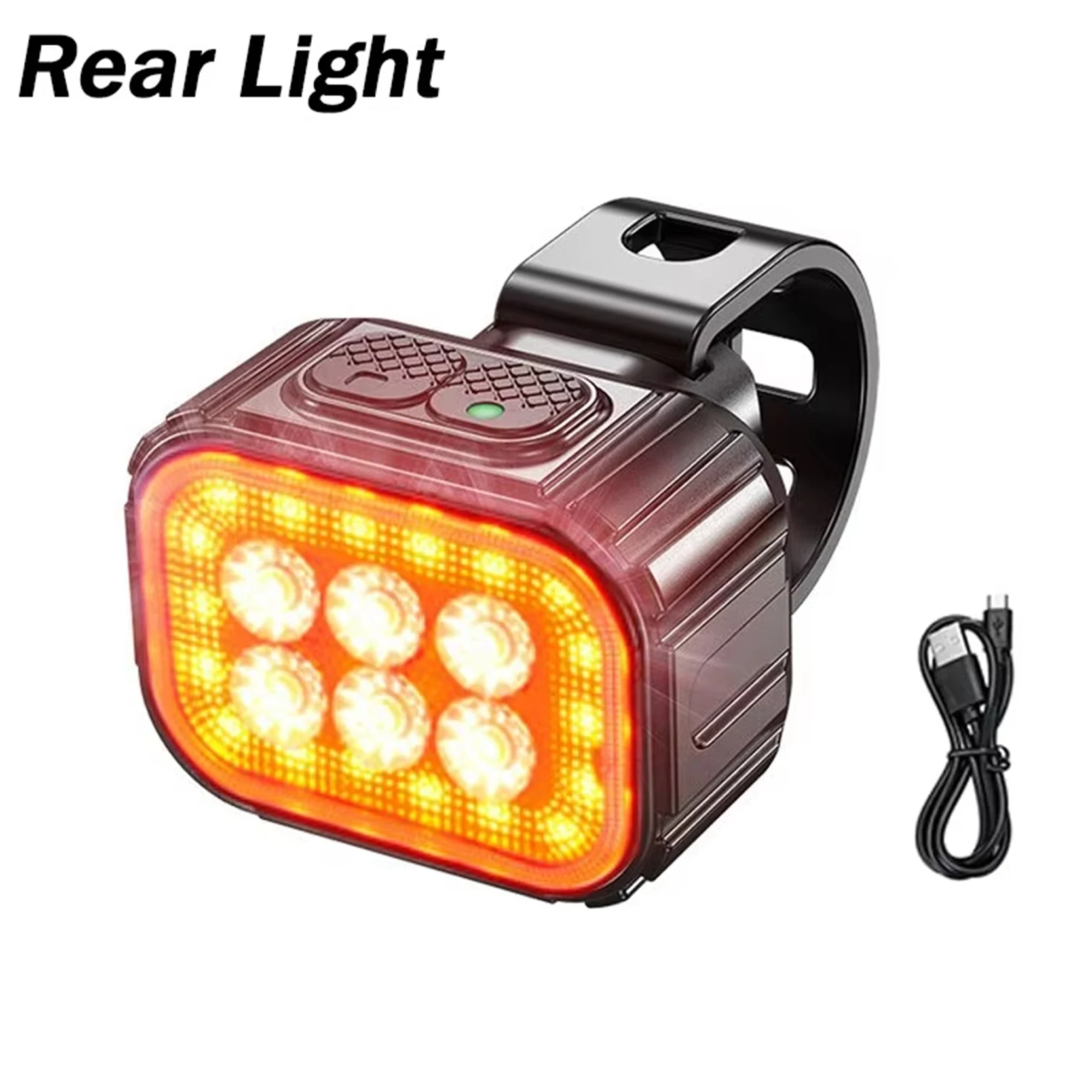 Fahrrad Vorne Hinten Lichter USB Aufladbare Lampe LED Scheinwerfer Wasserdichte Rücklicht Tragbare Mountain