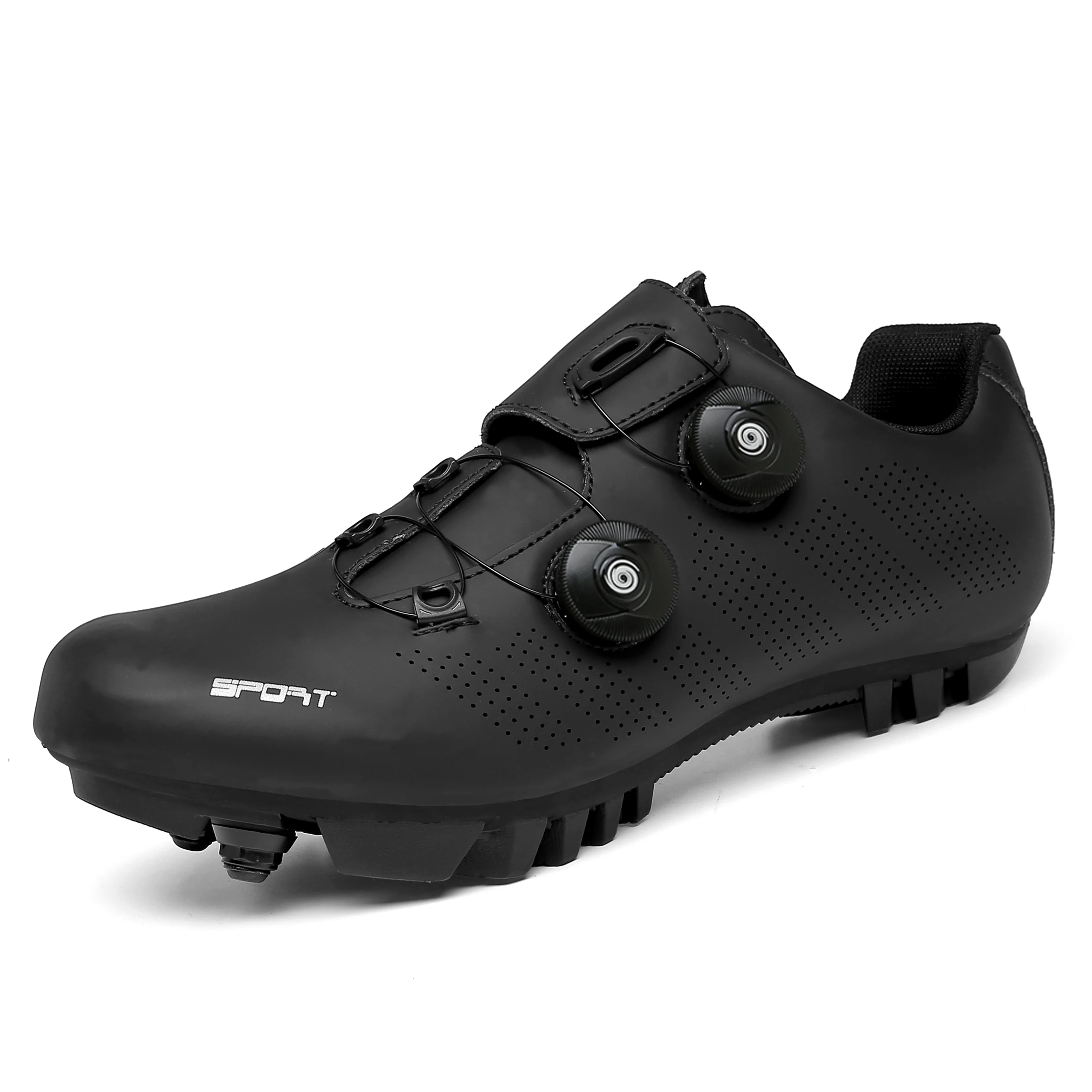 MTB-Fahrradschuhe für Herren, 209, weiß, professionelles Rennrad, SPD – Immagine 4
