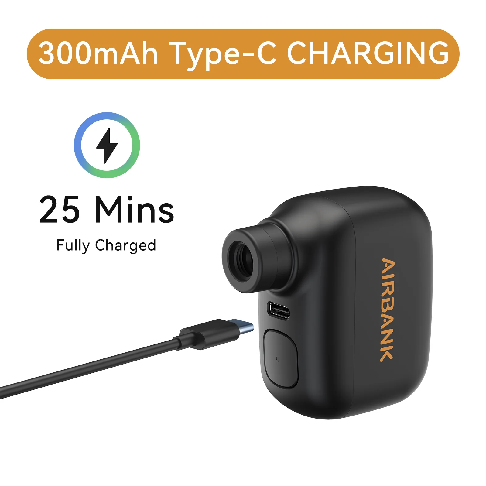 AIRBANK Pocket SE Mini tragbare elektrische Pumpe für Fahrrad – Bild 3
