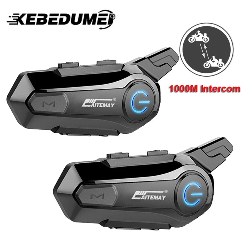 Bluetooth Motorrad Helm Intercom Headset 1000M Für 2 Fahrer Intercomunicador Moto Drahtlose Sprech