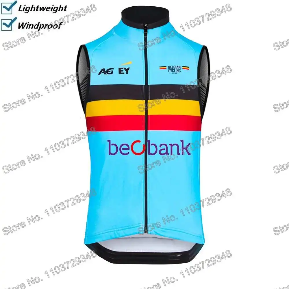 Belgien Fahrradweste Windjacke Pro Race Herren Windweste Sommer – Immagine 5