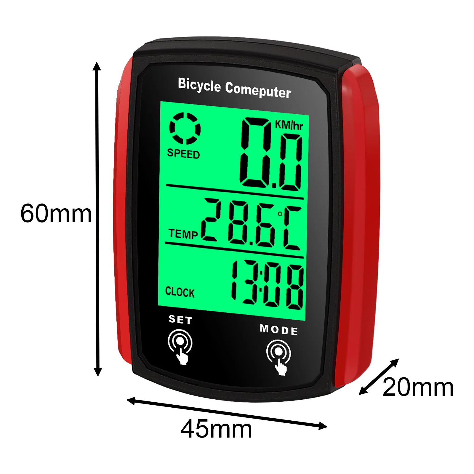 Fahrradcomputer LCD Digital Wired Radfahren Computer Tacho Fahrrad – Image 3