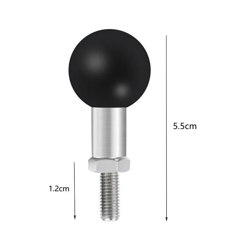 1 "Ball Kopf Adapter M6 Aluminium Gewinde Schraube für MTB Mount – Image 4