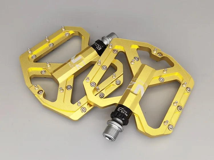 Mountainbike Pedale MTB Pedal Aluminium Fahrrad Breite Plattform Flache Pedale 9/16 "Versiegelt Lager Fahrrad