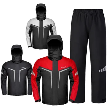 Regenjacke und -hose, Motorrad-Regenanzug, Regenmantel für Camping, Wandern, Angeln