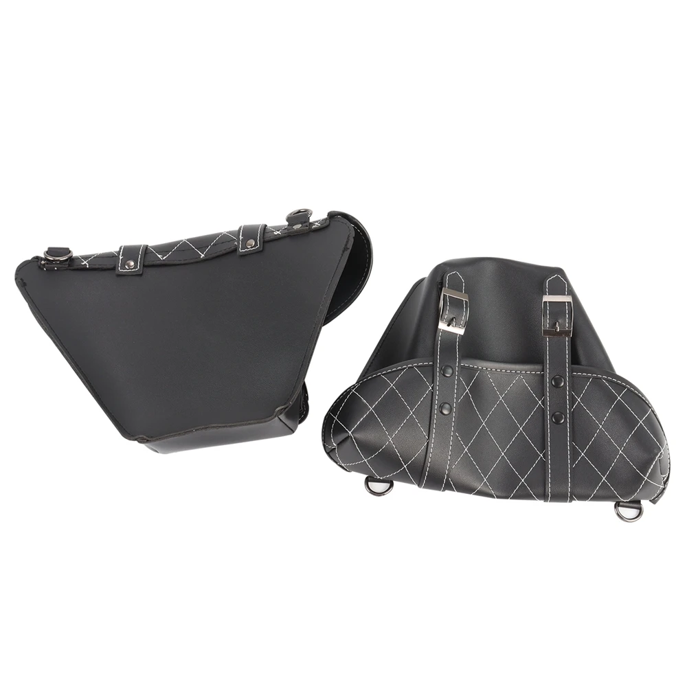 Motorrad Satteltasche Gepäck Lagerung Leder Werkzeug Seitentaschen – Bild 4
