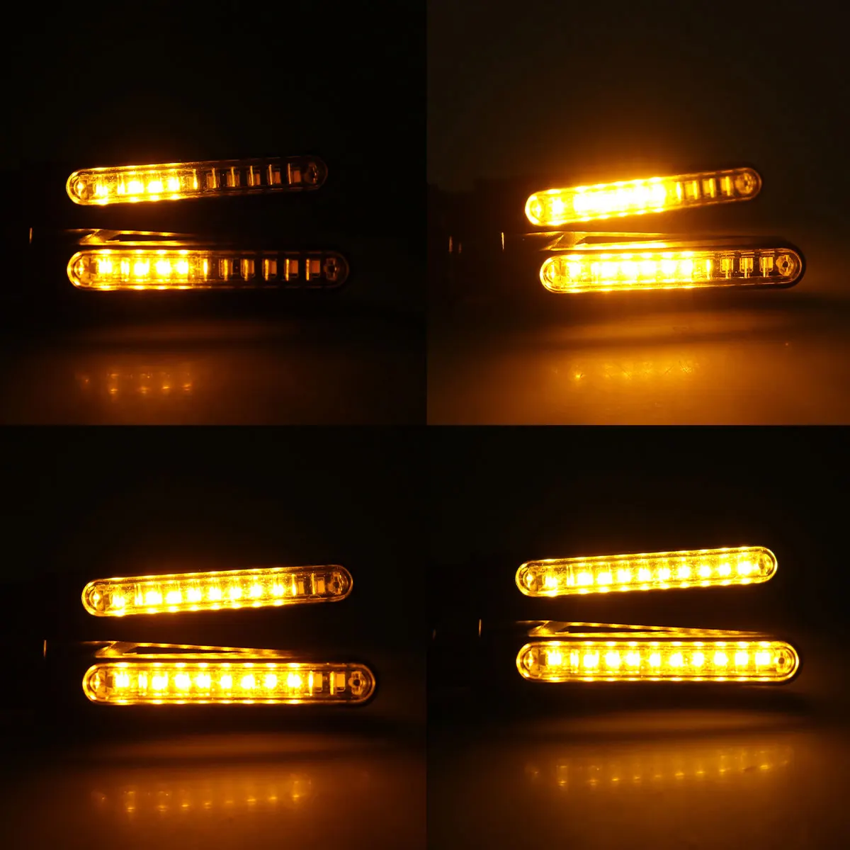 Motorrad Led Blinker Richtungs Indikatoren Bernstein Blinkende Blinker – Bild 3