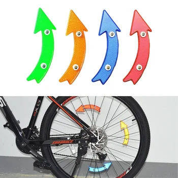 Fahrrad Speichenreflektor MTB Rennrad Felgenreflektor Nacht-Sicherheits-Pfeilreflektor Reflektierende Folie