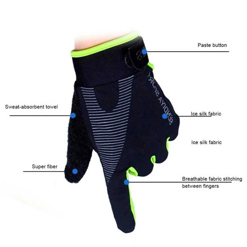 Fahrrad handschuhe Voll finger Touchscreen Motorrad Fahrrad MTB – Immagine 5