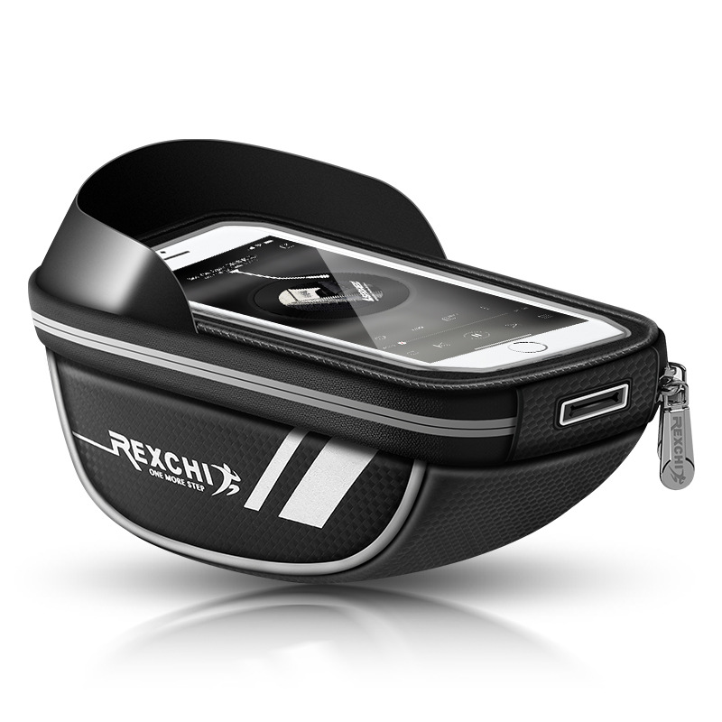 Fahrrad-Vorderrahmentasche, Fahrrad-Rahmentasche, Fahrrad-Handyhalter, Touchscreen-Satteltasche Zubehör