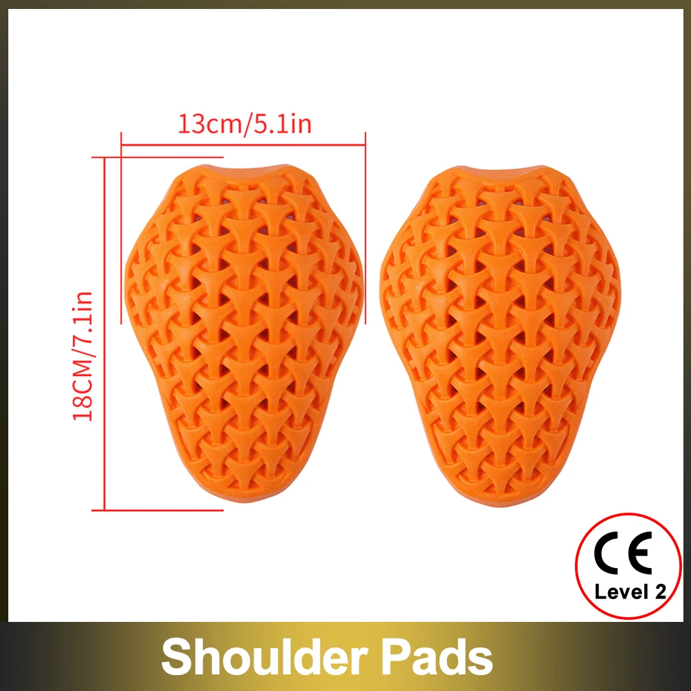 WOSAWE Motorrad Schulter Ellenbogen Rückenprotektor Universal CE Soft Armor Pads Motorrad Brustpolster Racing