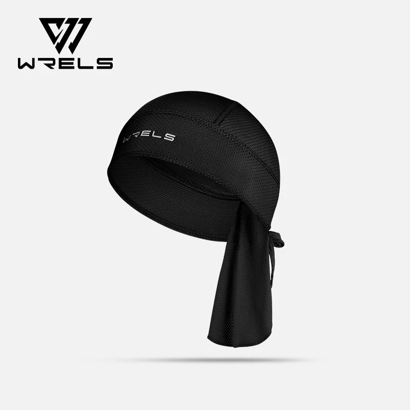 WRELS Fahrradmütze unter dem Helm, schnell trocknend, Sommer-Kühlhelm, Motorrad-Kopfwickel, verstellbar
