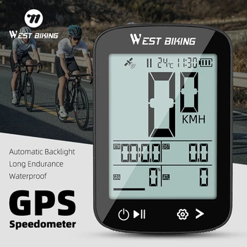 WEST RADFAHREN GPS Fahrrad Tachometer Drahtlose Fahrrad Computer MTB Fahrrad Zubehör Typ-C Ladung Wasserdicht