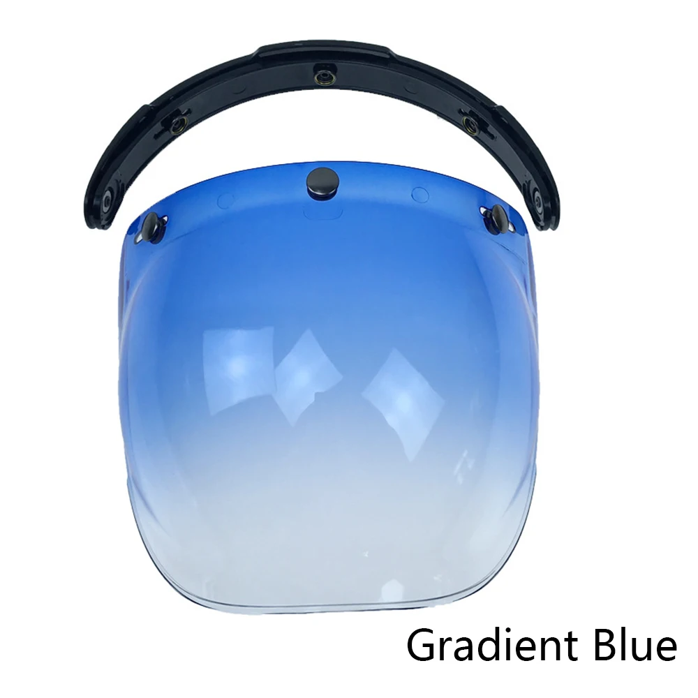 Hot Bubble Helm Visier Mehrfarbig Flip Up Open Face Motorrad Helm Bubble Visier Helm Zubehör