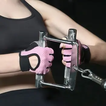 Radfahren Finger Handschuhe Professionelle Gym Fitness Atmungsaktive Anti-Slip Frauen Männer Halbe Finger