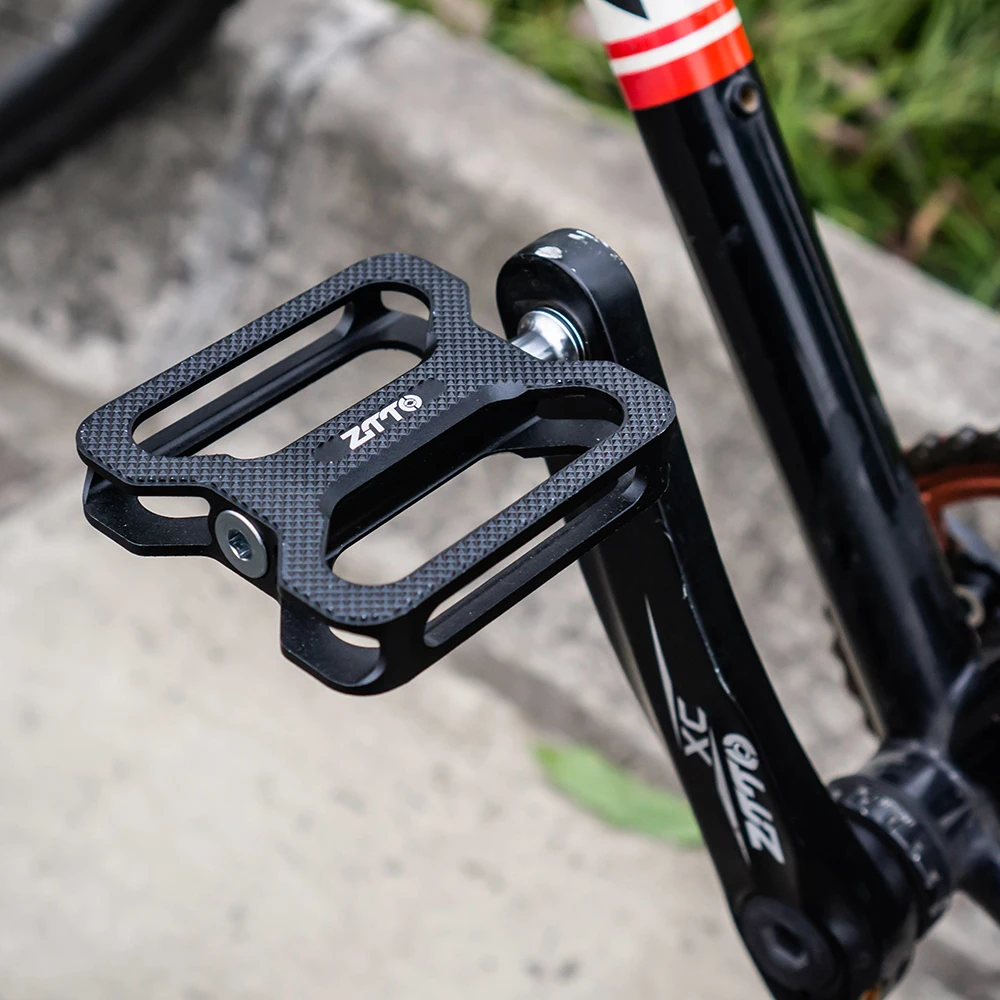 ZTTO Mountainbikes Flache Plattform Strandpedale Stadtfahrrad Aluminium Glattes Lager MTB Pedal Rutschfeste
