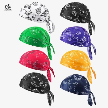 Herren Bandana Sommer Radfahren Bandana Fahrrad Hut Kopf Wrap Anti Schweiß UV Sport Stirnband Atmungsaktiv