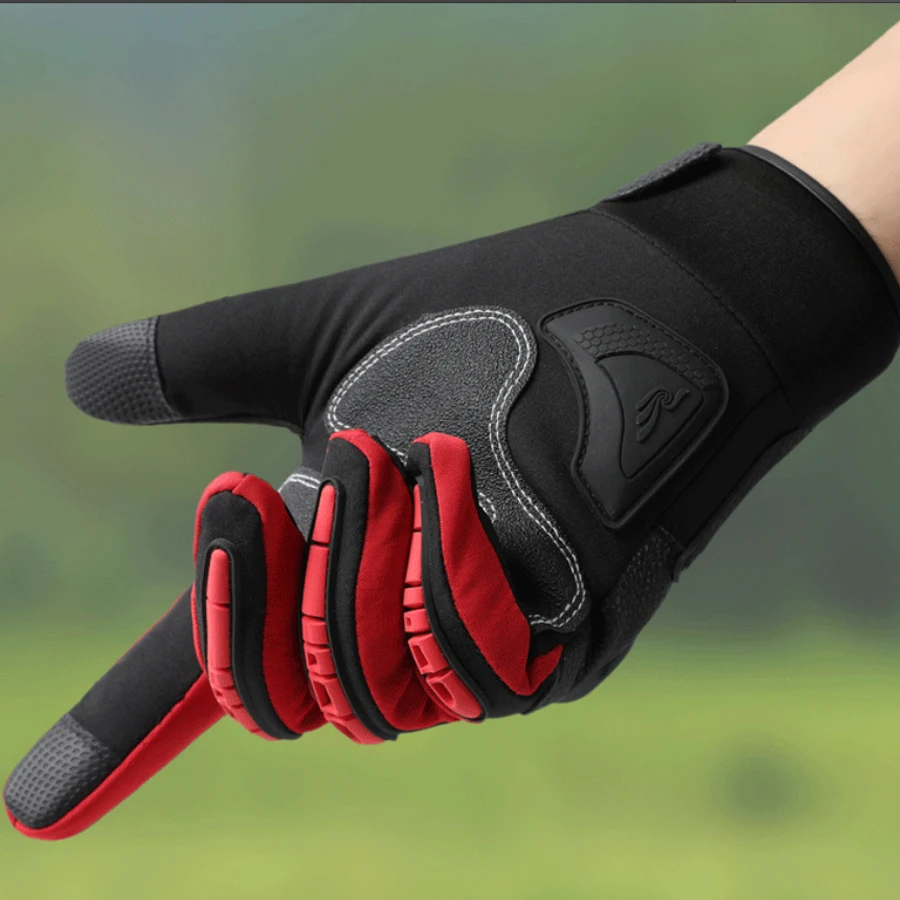 Winter-Motorradhandschuhe, Touchscreens für Herren und Damen – Bild 3