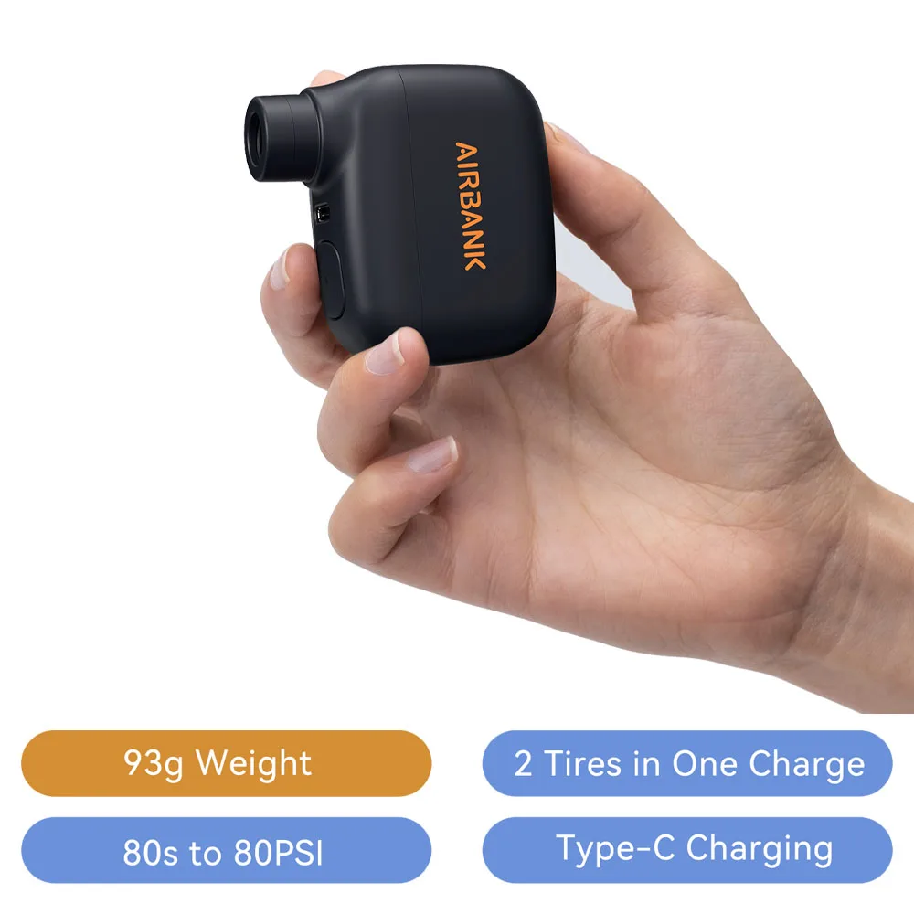 AIRBANK Pocket SE Mini tragbare elektrische Pumpe für Fahrrad – Bild 4