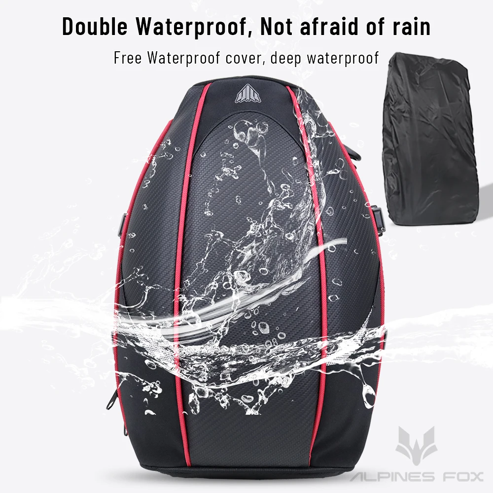 Wasserdichter Motorrad-Rucksack, Moto-Hecktasche – Bild 4