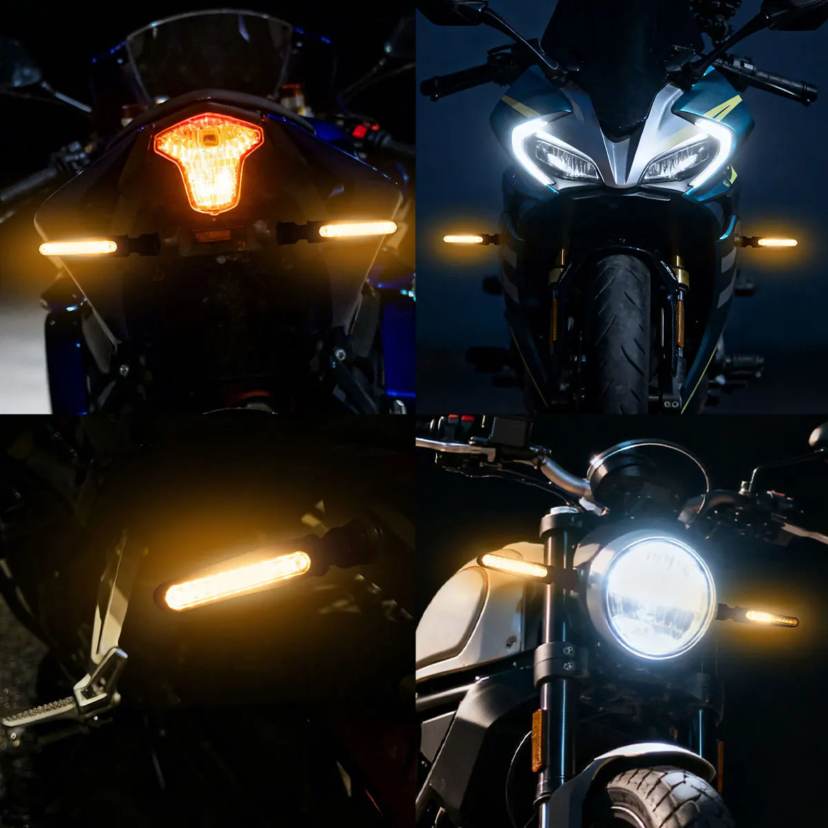 Motorrad Led Blinker Richtungs Indikatoren Bernstein Blinkende Blinker – Bild 4