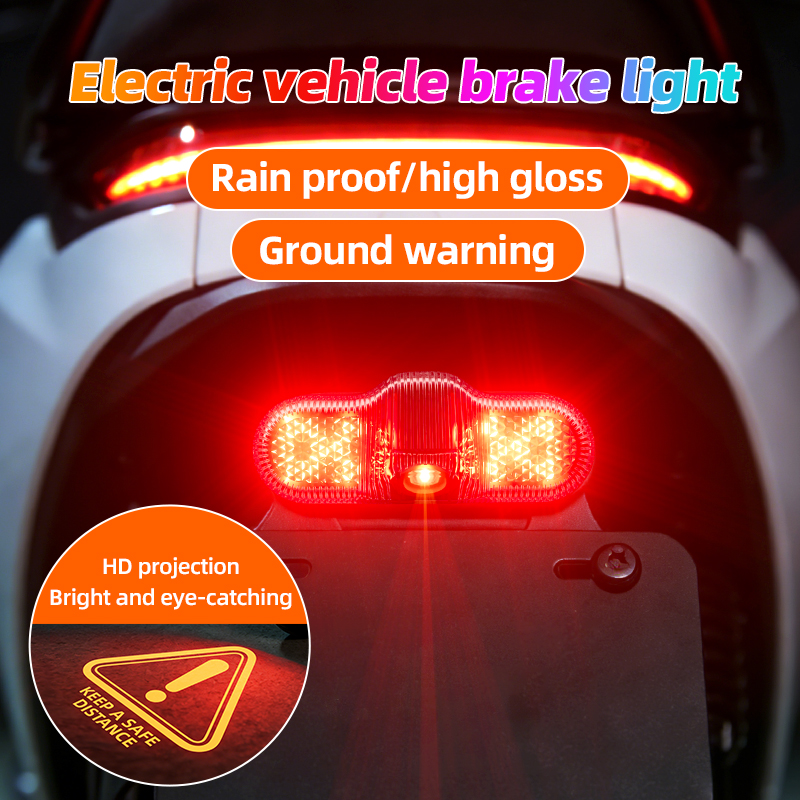 12V Motorrad Warnprojektions-LED Rücklicht Bremslicht Blinker – Bild 4