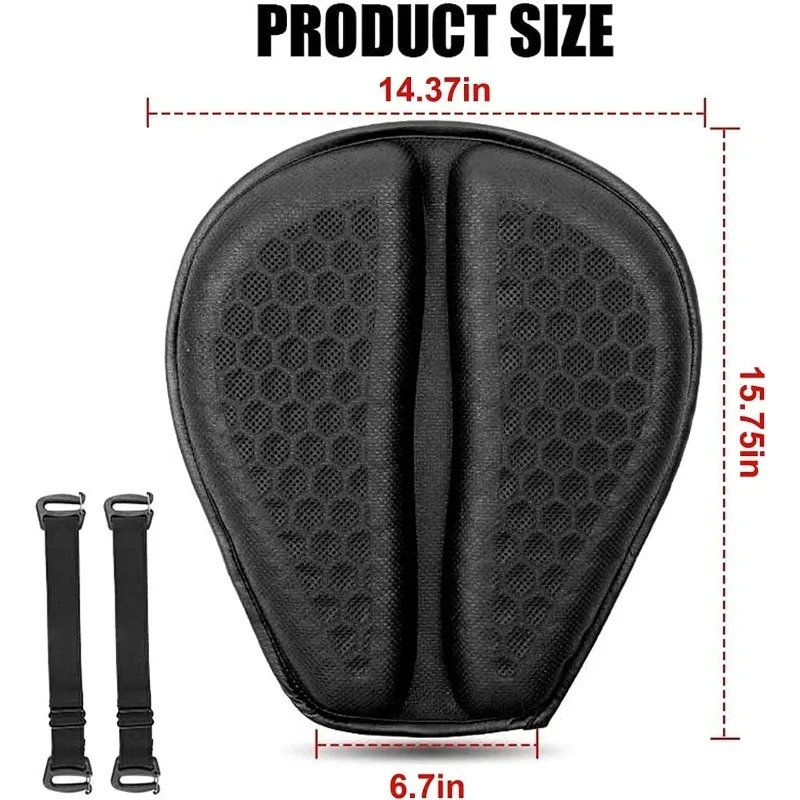 Motorrad Sitzkissen 3D Honeycomb Anti-slip Motorrad Gel Sitzkissen – Image 6
