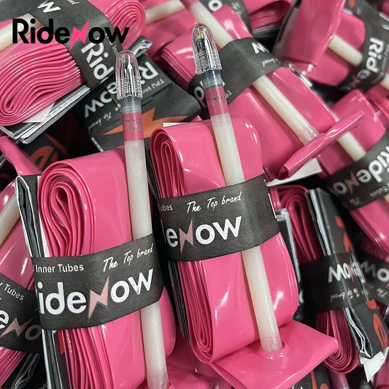 RideNow Ultraleichter Fahrradschlauch Schwarzes Ventil 700c Rennrad – Immagine 5