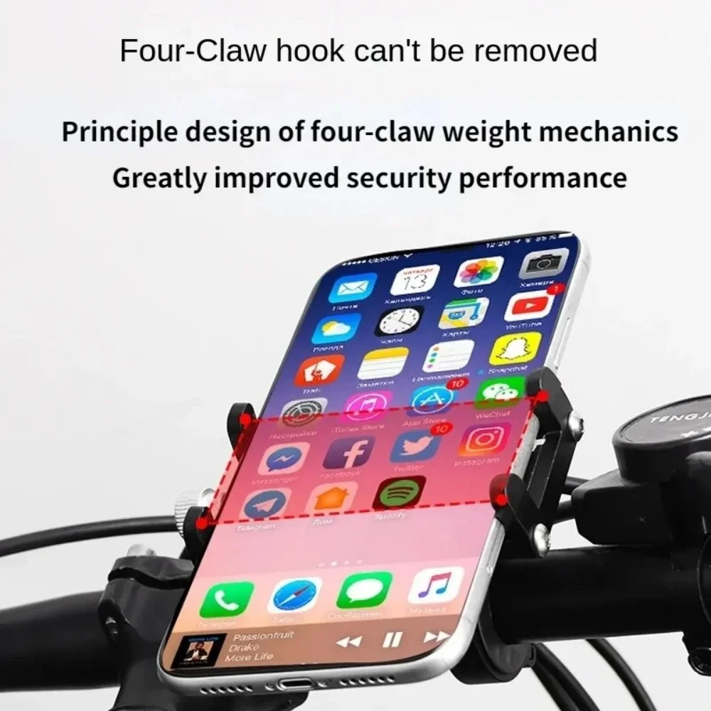 Fahrrad-Handyhalterung Universelle Handy-GPS-Metallhalterung für MTB – Immagine 6