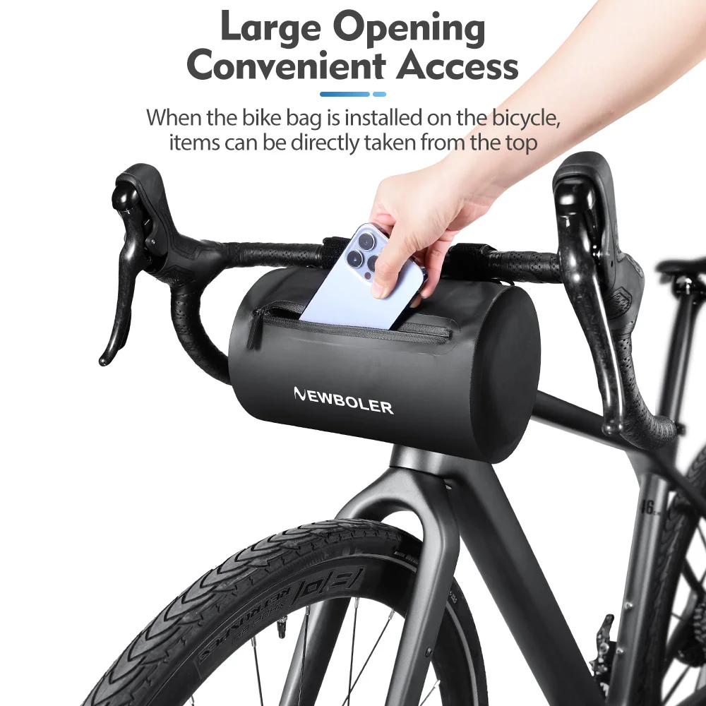 NEWBOLER 5L Neue Lenkertasche Fahrradtaschen Rahmen Packtasche – Bild 6