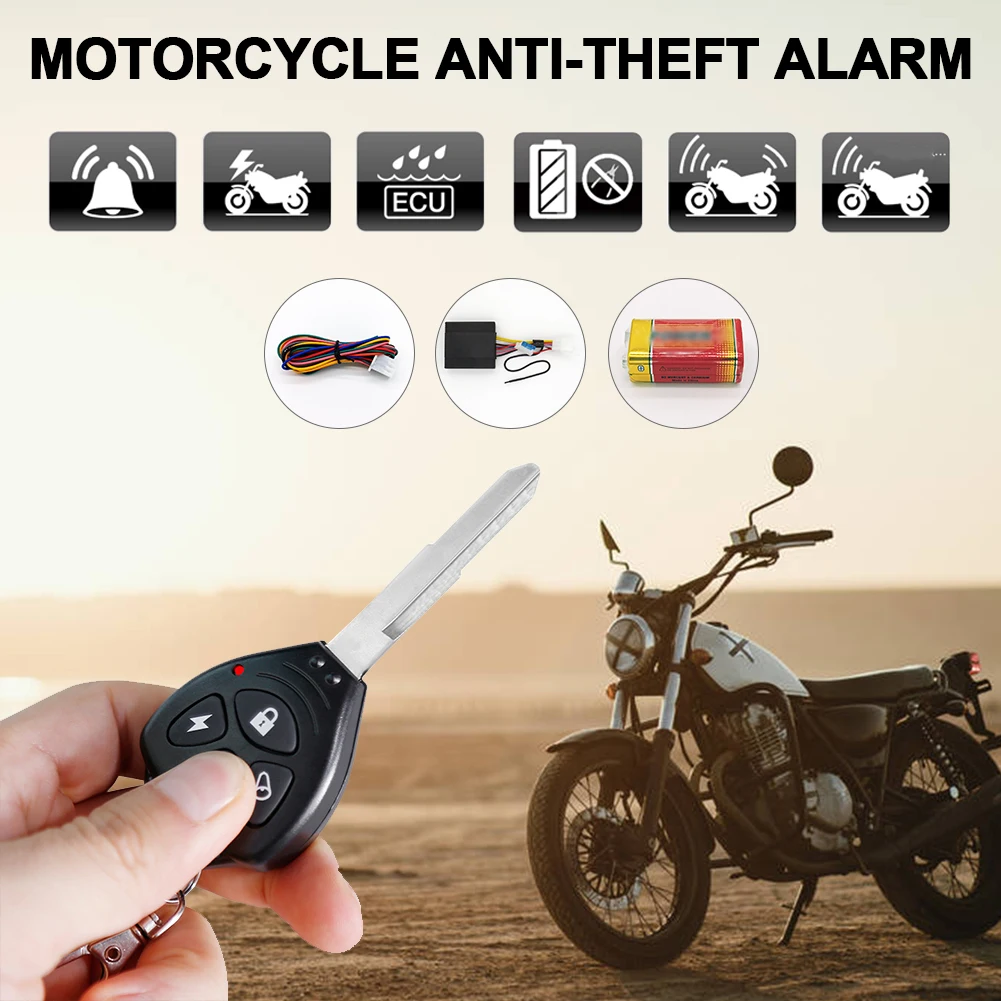 Motorrad Alarmanlage Remote Aktiviert Motor Bike Alarm – Immagine 6