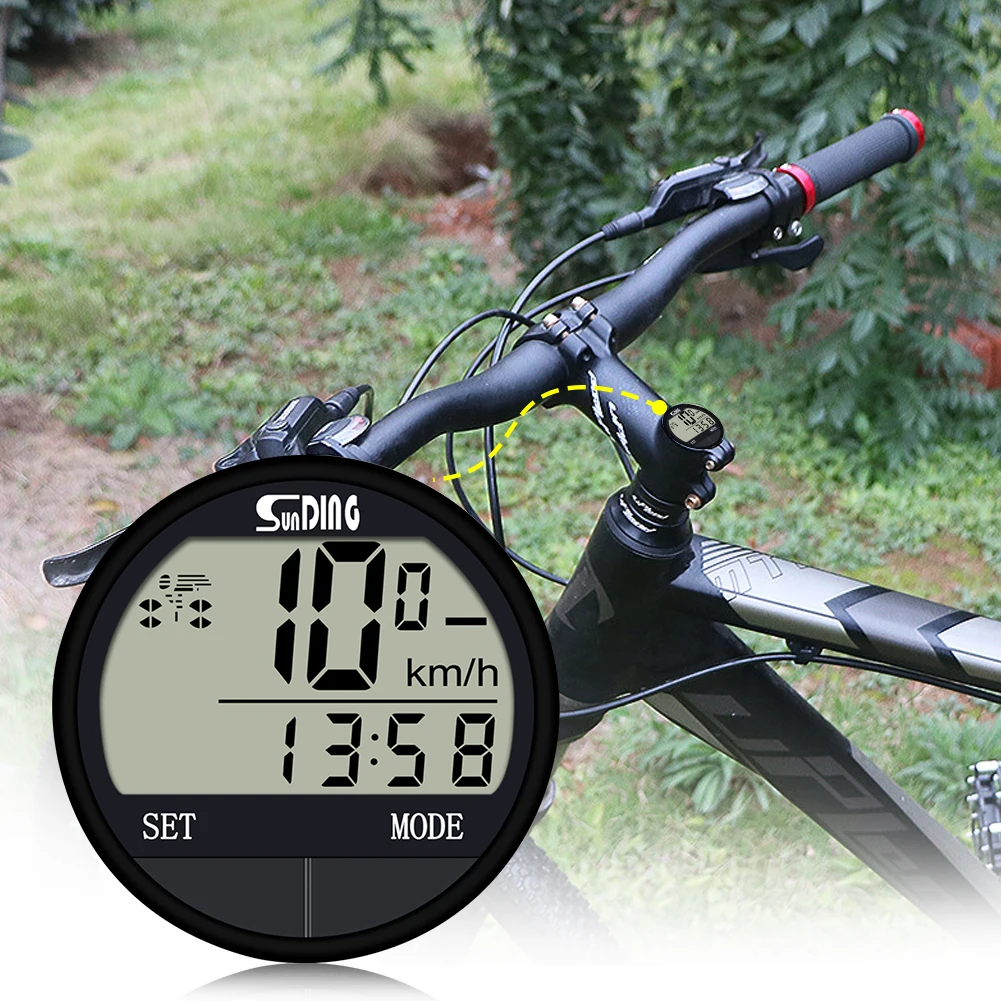 Fahrrad Computer Fahrrad Tacho multifunktion ale Fahrrad Kilometer – Immagine 4