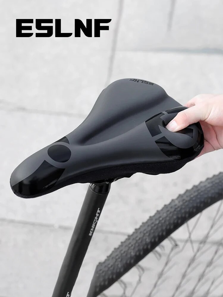 ESLNF Gel Soft Bike Anti-Rutsch-wasserdichter Sattelbezug Kissen gepolstert Sport Fahrrad Outdoor Stoßdämpfung