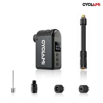CYCLAMI Mini Tragbare Pocket Bike Elektrische Luftpumpe Schrader Presta Ventil Straße MINI Schnell