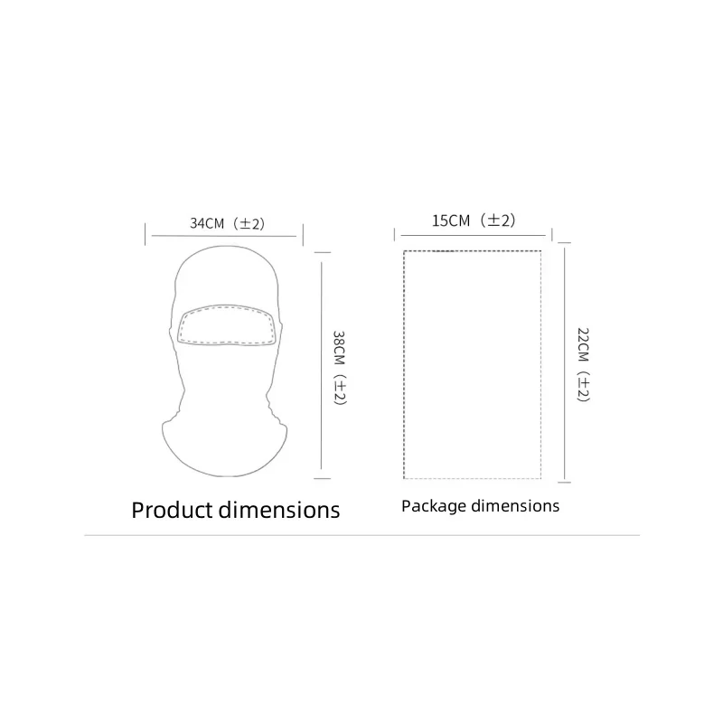Herren Elastische Atmungsaktive Fahrrad-Vollgesichtsmaske Outdoor – Image 6