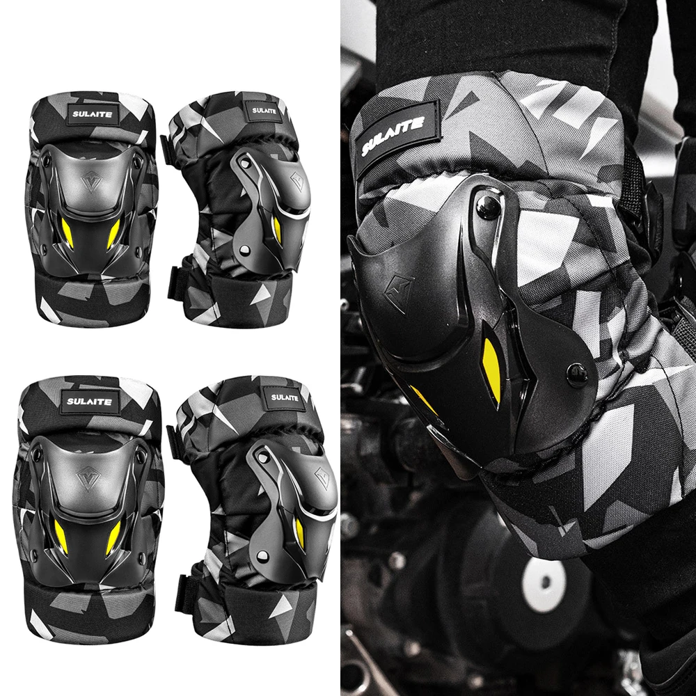 1 Paar elektrische Knieschützer und Ellbogenschützer für Fahrrad, Motorrad, Motocross, Rennsport, schützende