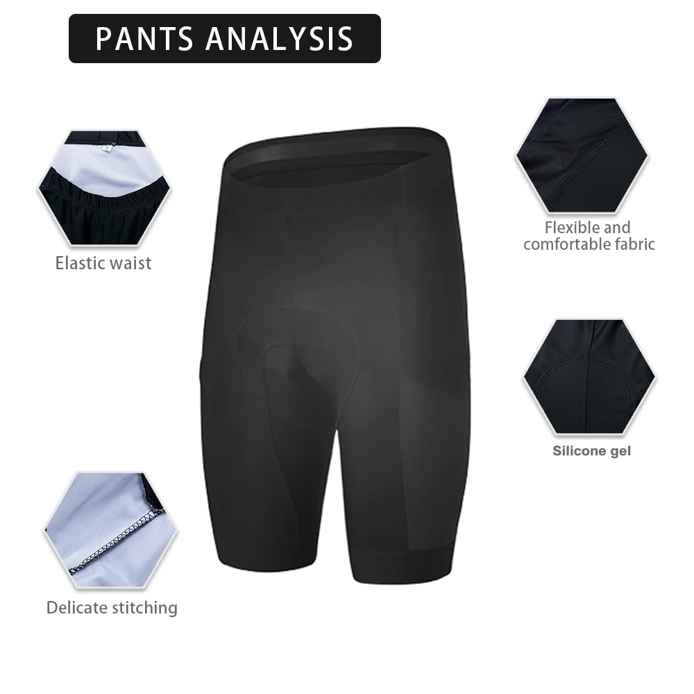 Radhose mit Trägern 2027 Herren Outdoor Bike 19D Gepolsterte Reithose – Image 5
