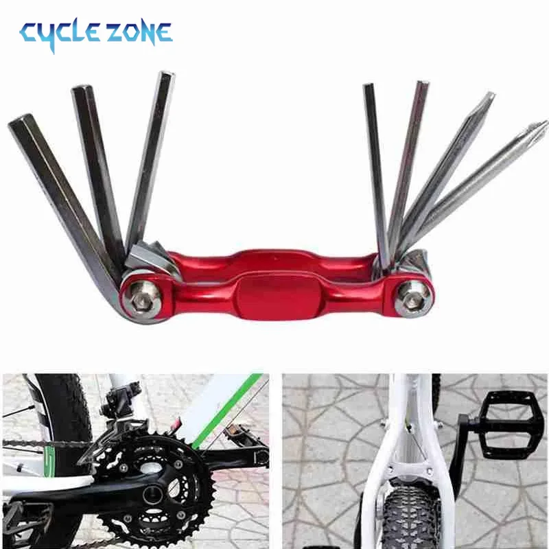 Multi Reparatur Tools Kit Tragbare Fahrrad Werkzeug Klapp Allen – Image 3