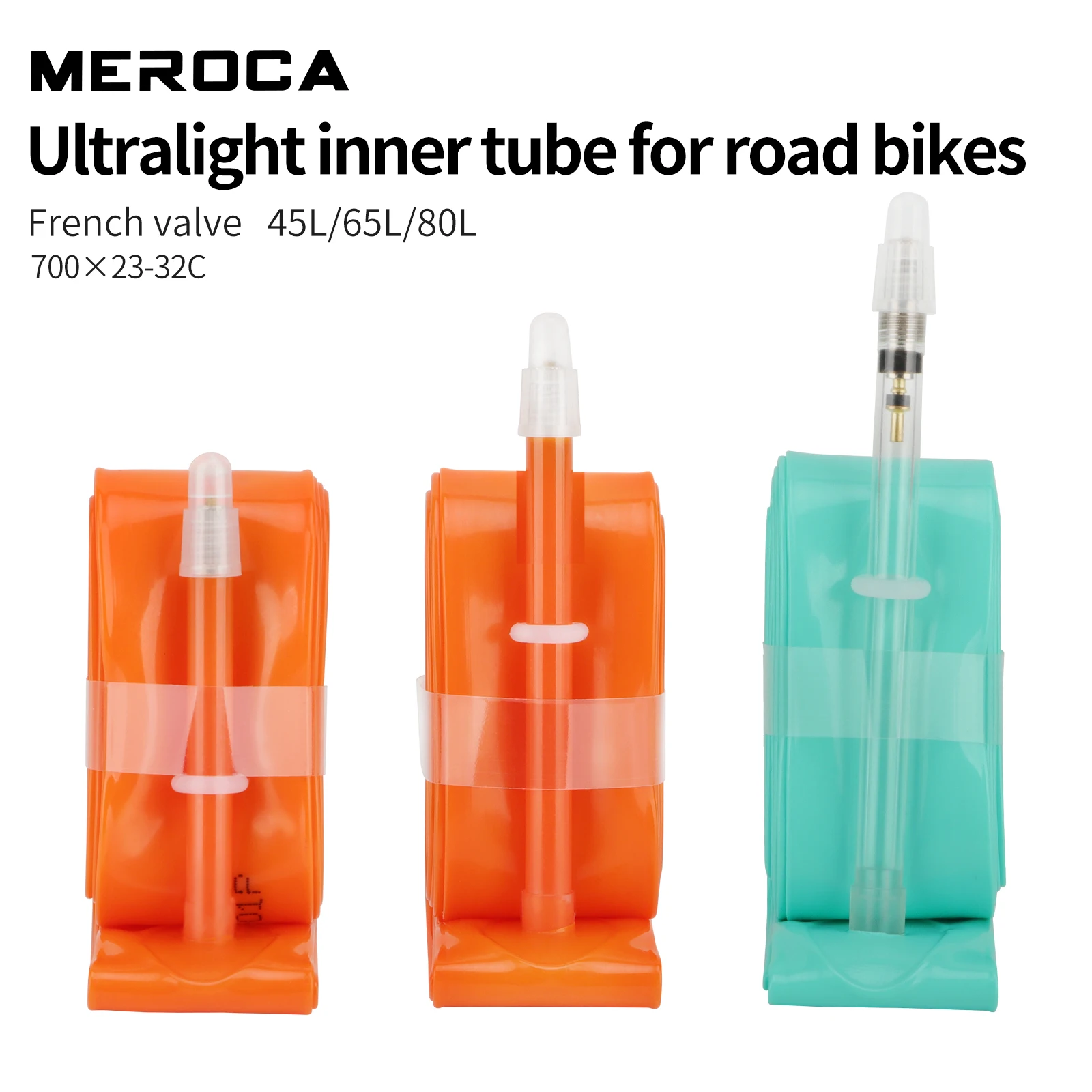Meroca Rennrad TPU Schlauch 700x23-32c fv 45l/65l/80l ultraleichtes – Image 4